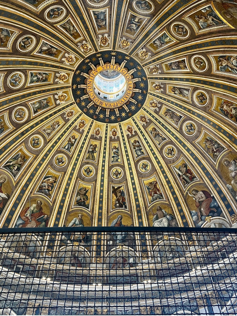 Sacred religious painting evoking the spiritual legacy of the Catholic Church and the dawn of a new papacy under Pope Leo XIV