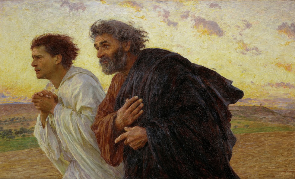 Eugène Burnand, The Disciples Peter and John Running to the Sepulchre on the Morning of the Resurrection, 1898, oil on canvas, Musée d'Orsay, Paris