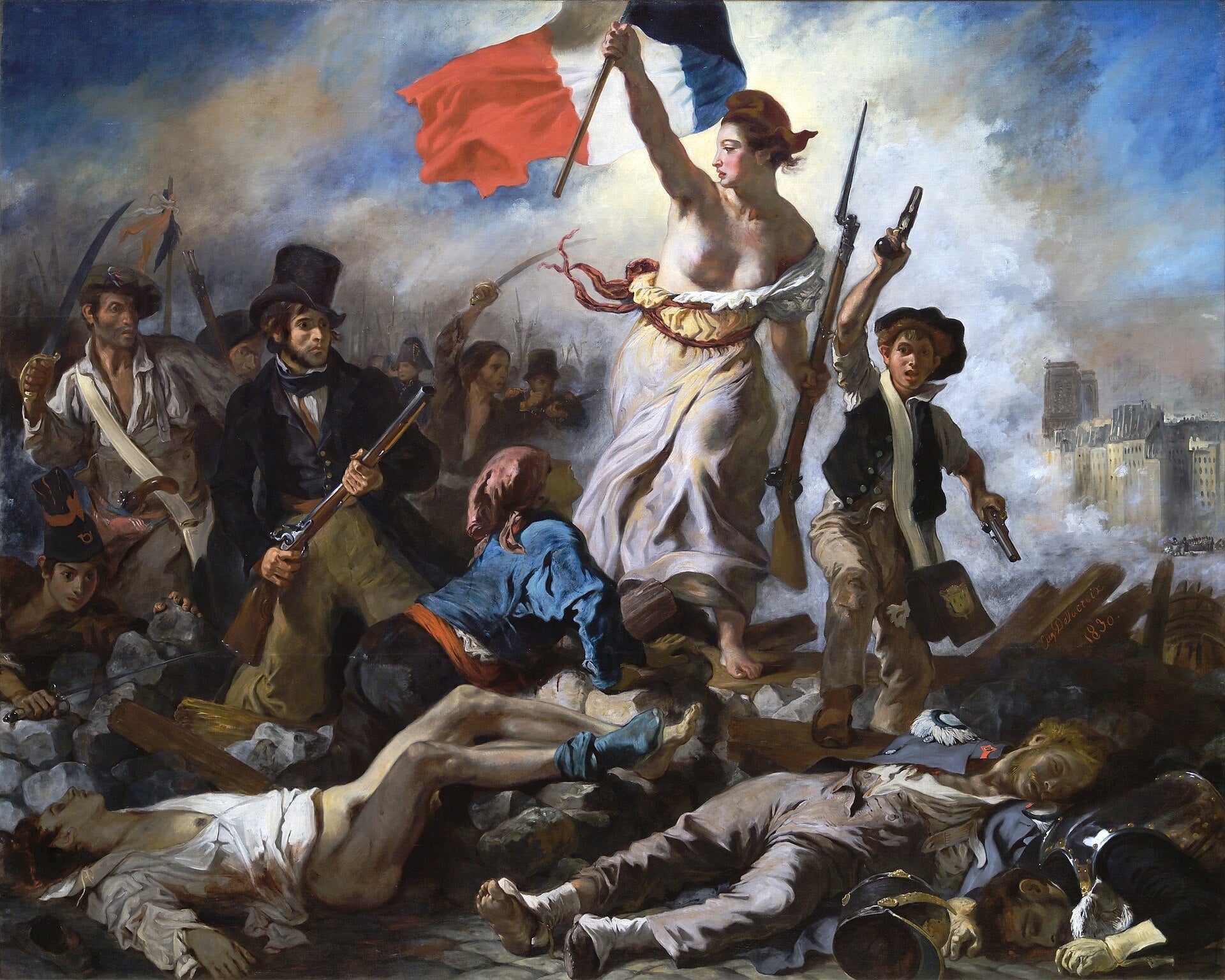 Eugène Delacroix, Liberty Leading the People, 1830 — oil on canvas, Musée du Louvre, Paris