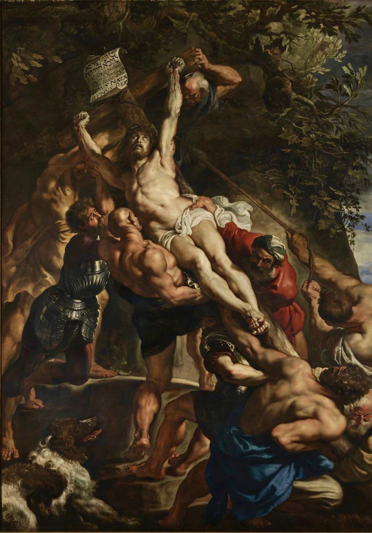 Peter Paul Rubens, The Elevation of the Cross (1610–11), triptych, oil on panel, Cathedral of Our Lady, Antwerp
