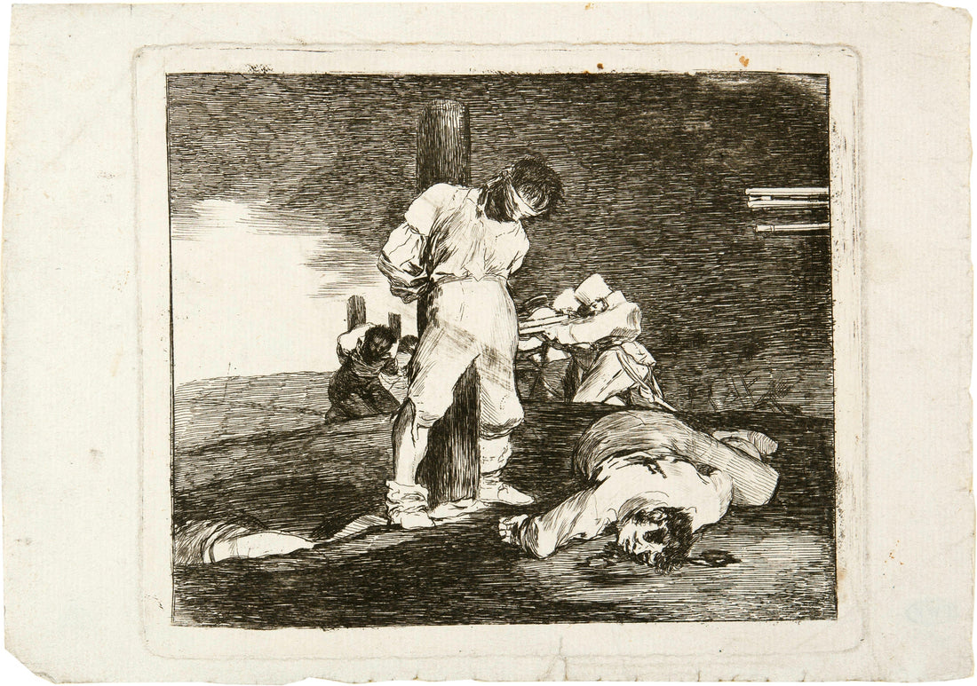 Francisco Goya, Y no hay remedio (And There Is Nothing to Be Done), from The Disasters of War, c. 1810–1820. Etching.