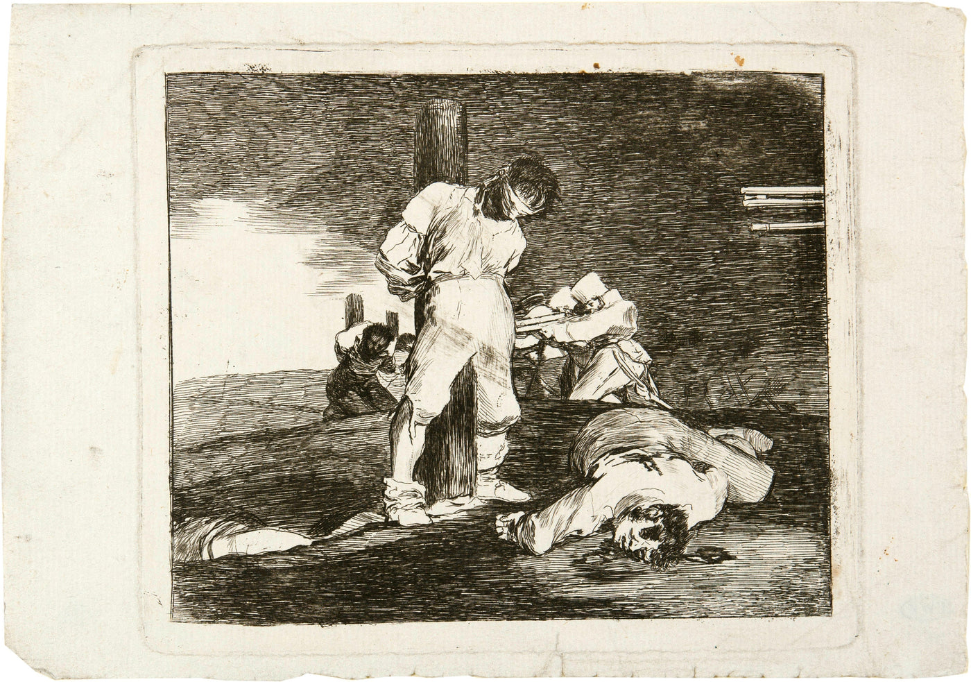 Francisco Goya, Y no hay remedio (And There Is Nothing to Be Done), from The Disasters of War, c. 1810–1820. Etching.
