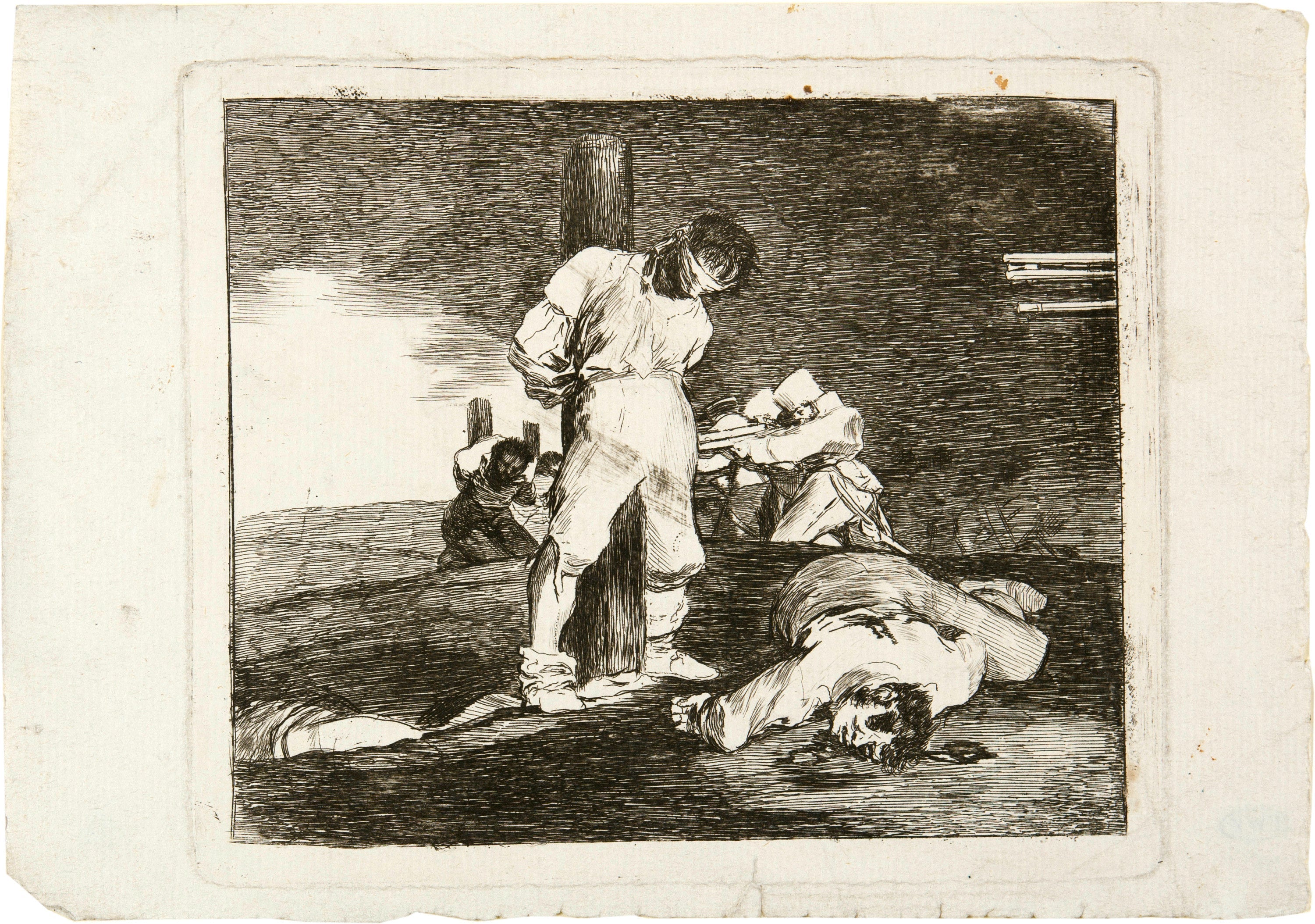 Francisco Goya, Y no hay remedio (And There Is Nothing to Be Done), from The Disasters of War, c. 1810–1820. Etching.