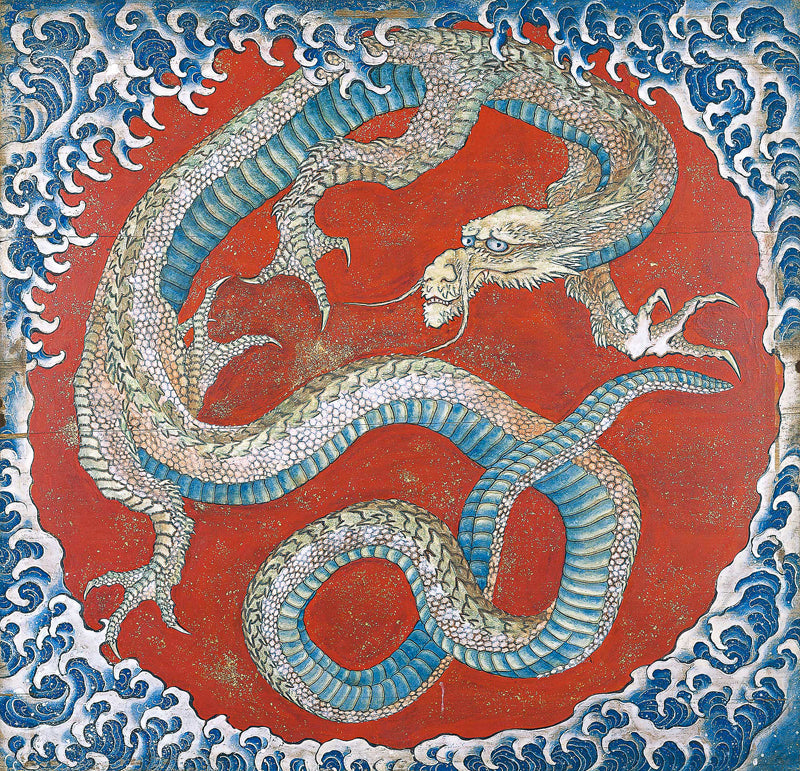 Katsushika Hokusai, Matsuri Yatai Dragon — Theresa Rézeau Fine Art